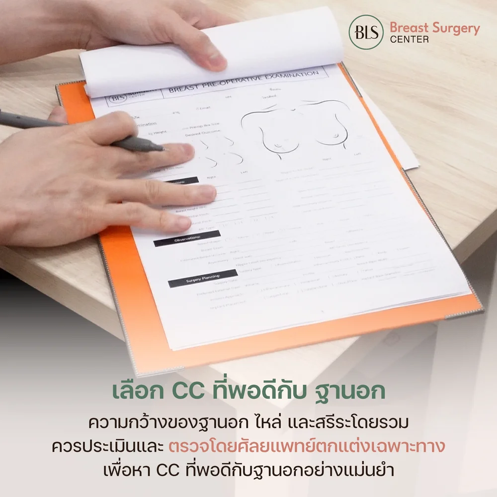 เสริมหน้าอก กี่ CC ดี