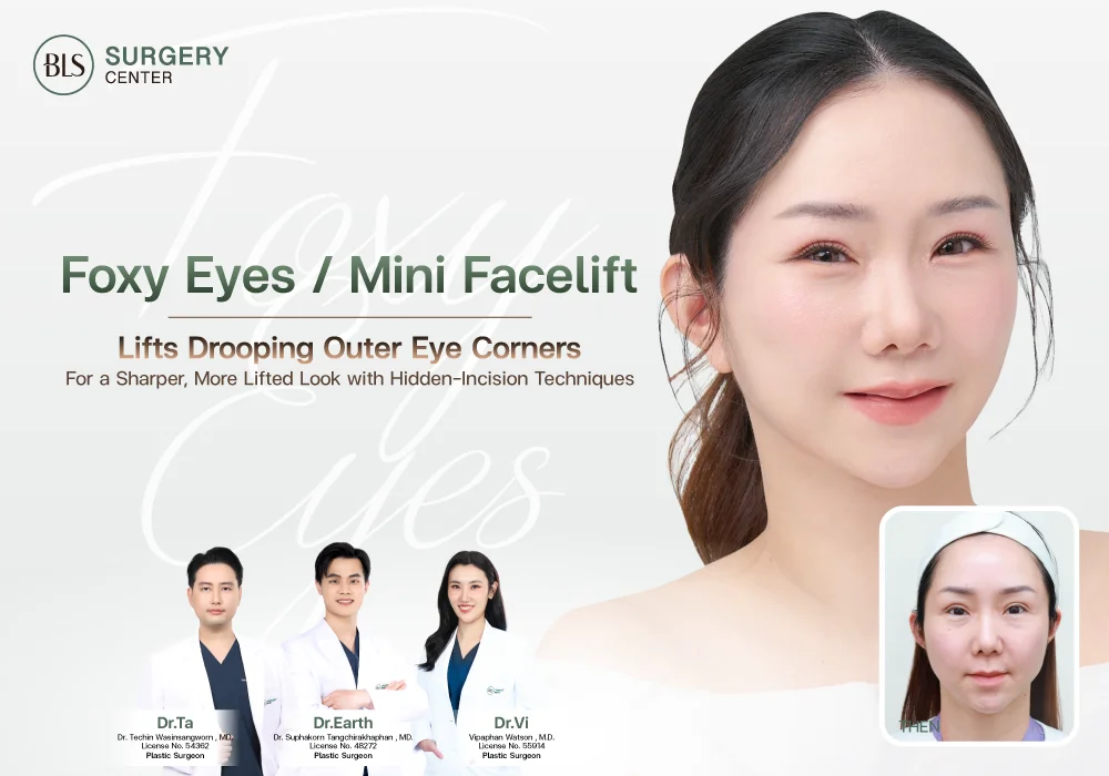 Foxy Eyes แก้หางตาตก ยกหางตาเฉี่ยว
