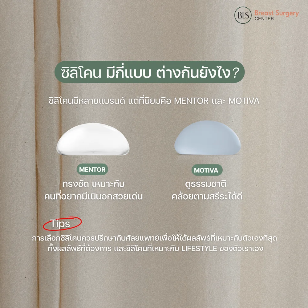 ซิลิโคน Mentor กับ Motiva ต่างกันอย่างไร